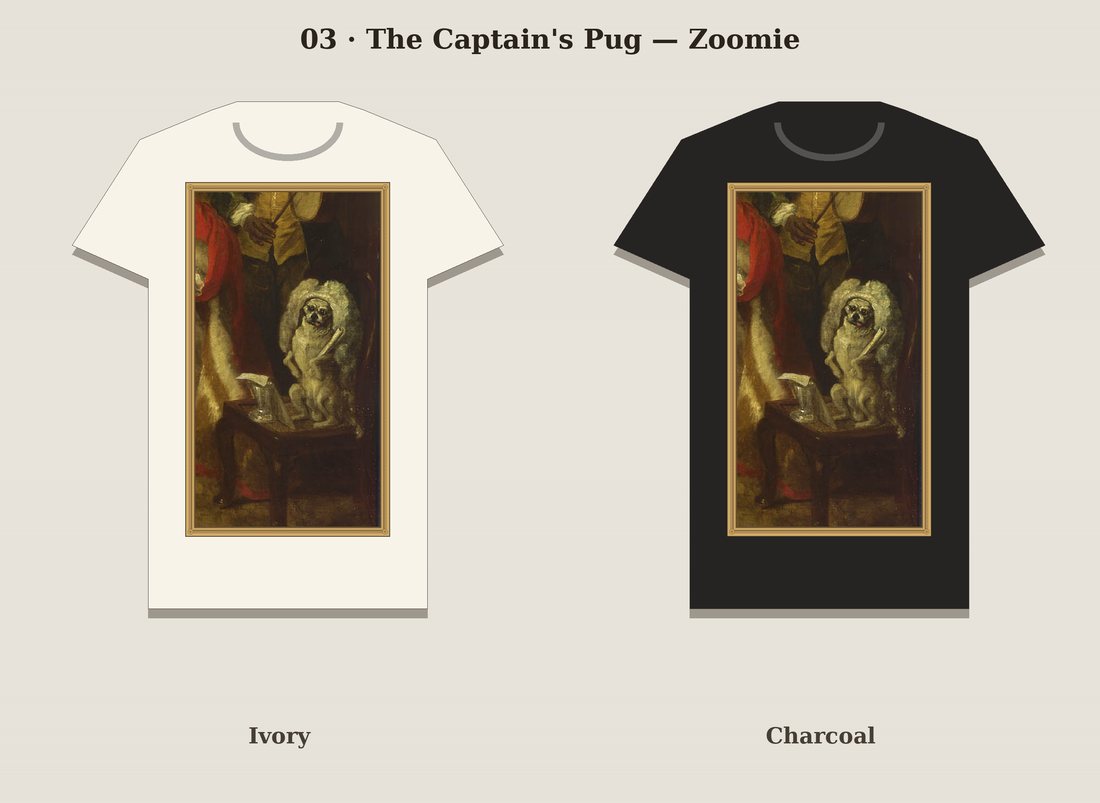 The Captain's Cabin Zoomie t-shirt mockup